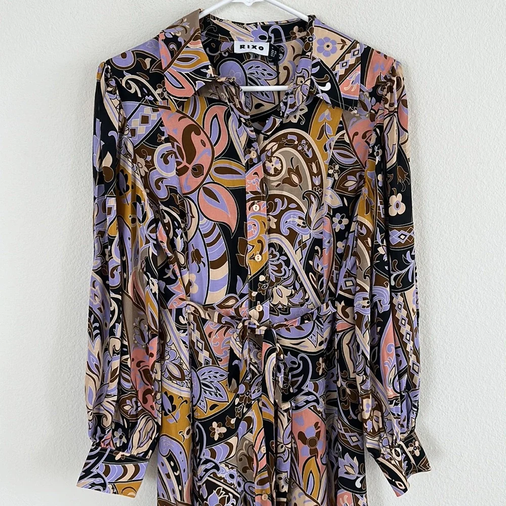 RIXO Multicolor Floral Maxi Dress - Picture 4 of 14